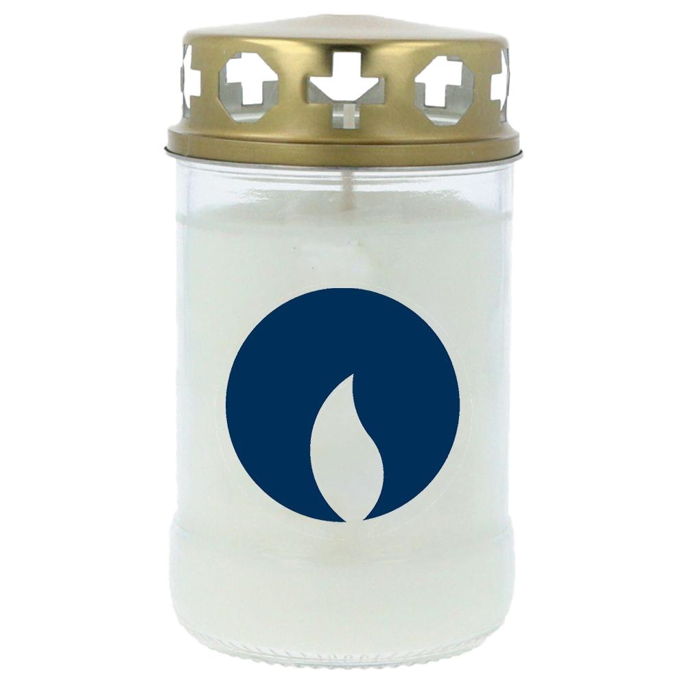 Öllicht Glas mit Logo 02
